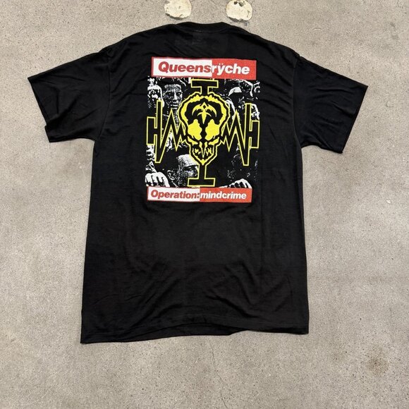 Vintage Queensryche Revolution Calling Tour shirt 1988 Size Large 80's Rock Band - Picture 6 of 6